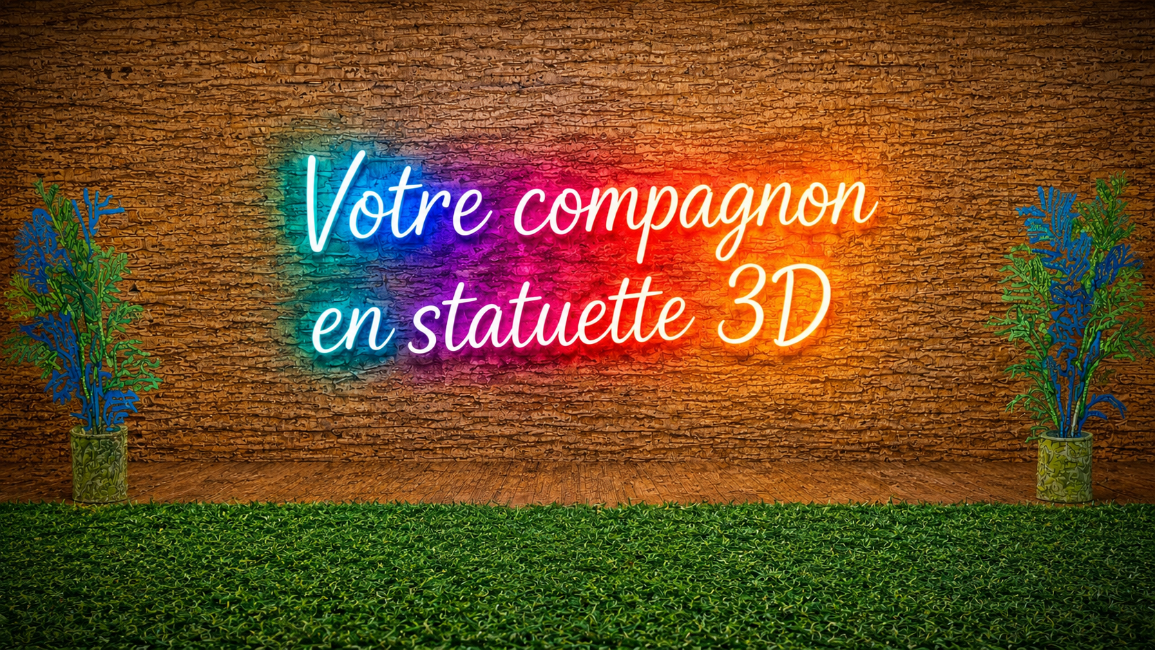 Transformez votre compagnon en statuette 3D unique.