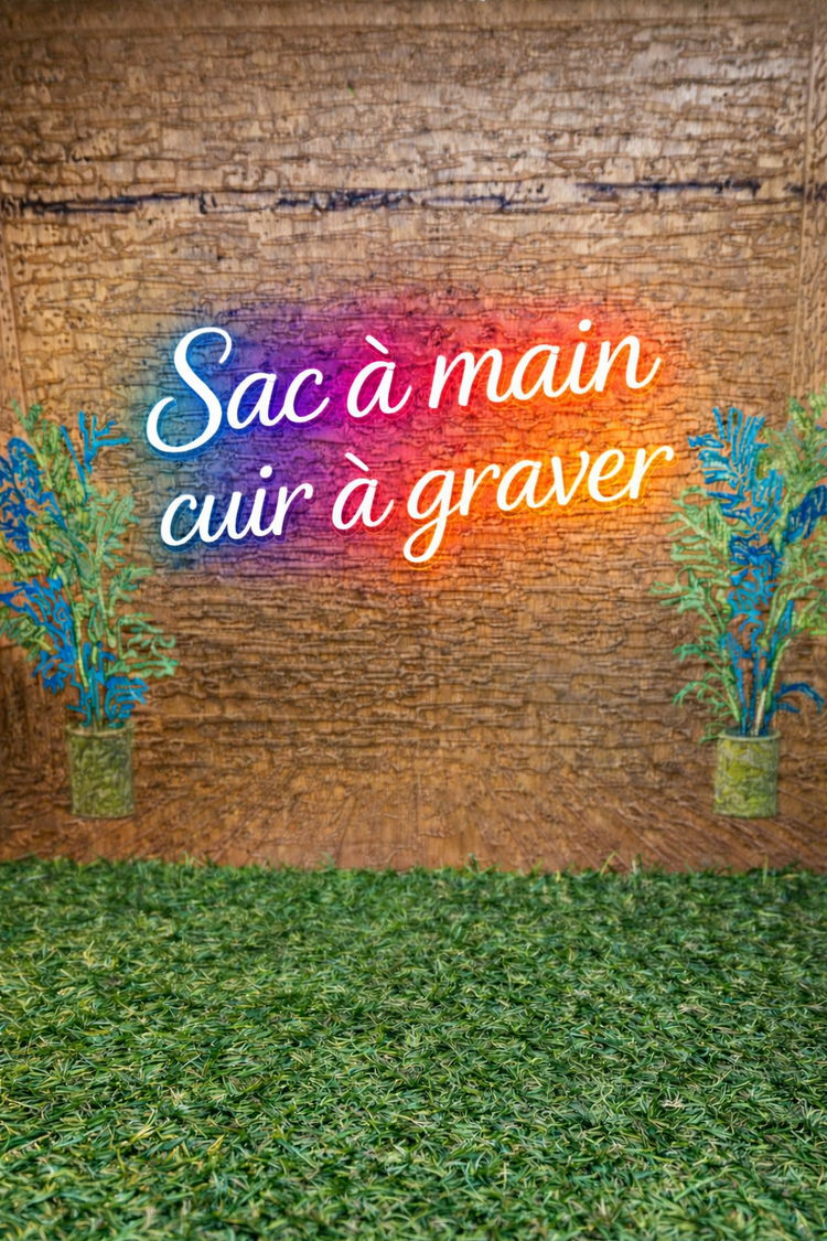 Sac à main cuir à graver