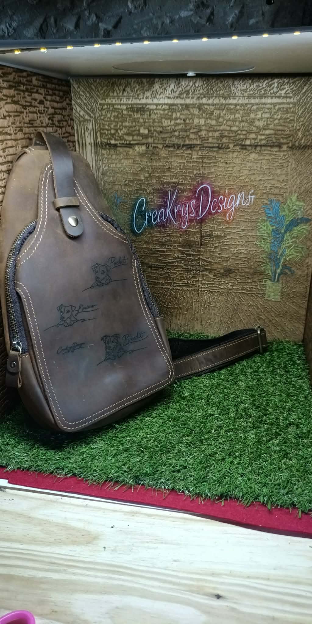 Sac à Main avec Gravure Laser de Votre Animal