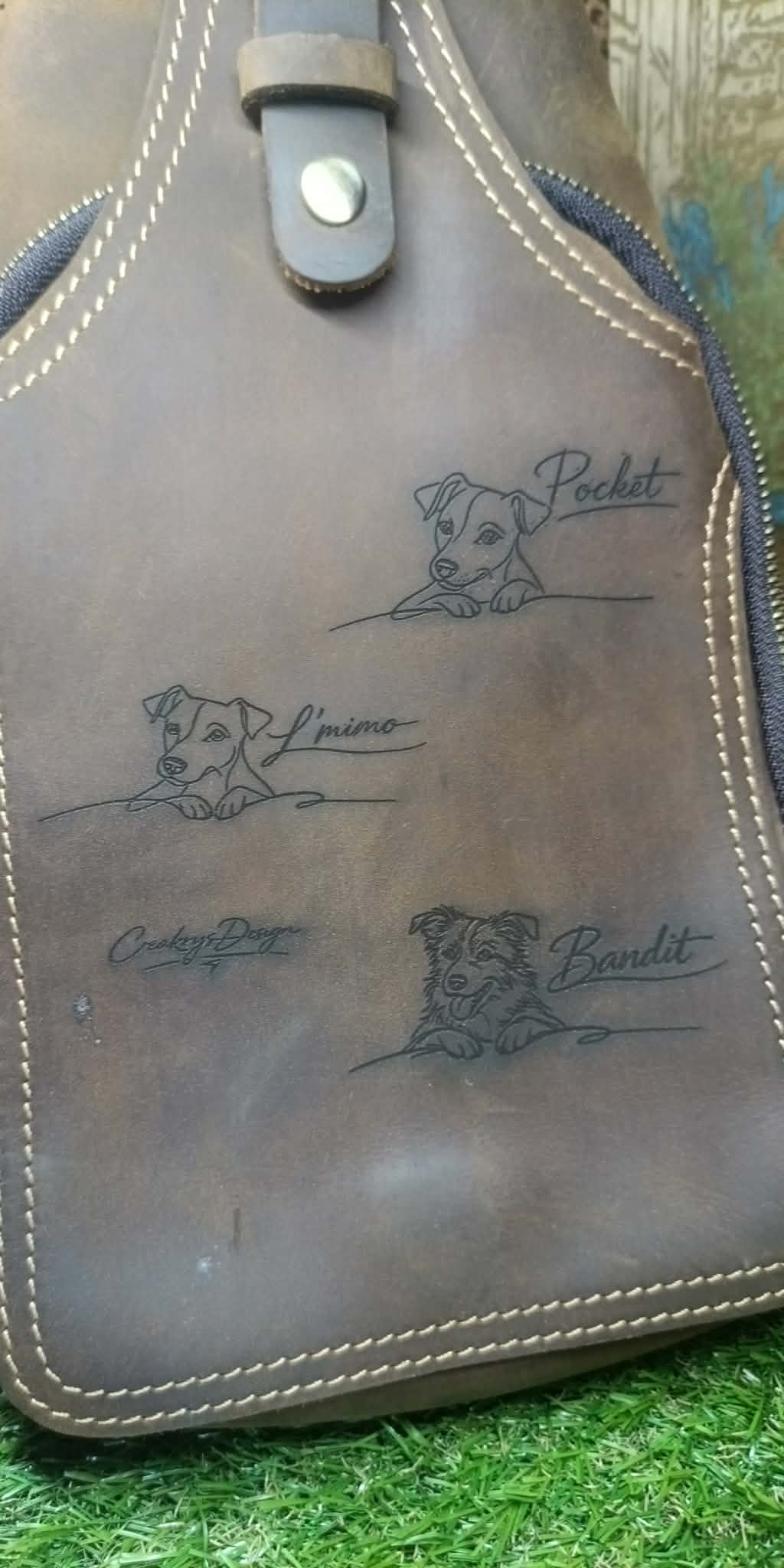 Sac à Main avec Gravure Laser de Votre Animal