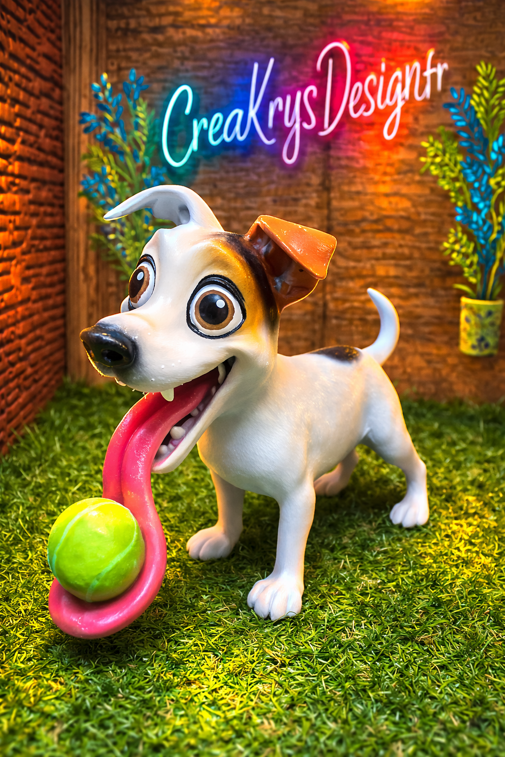 Le jack russell fou de la balle