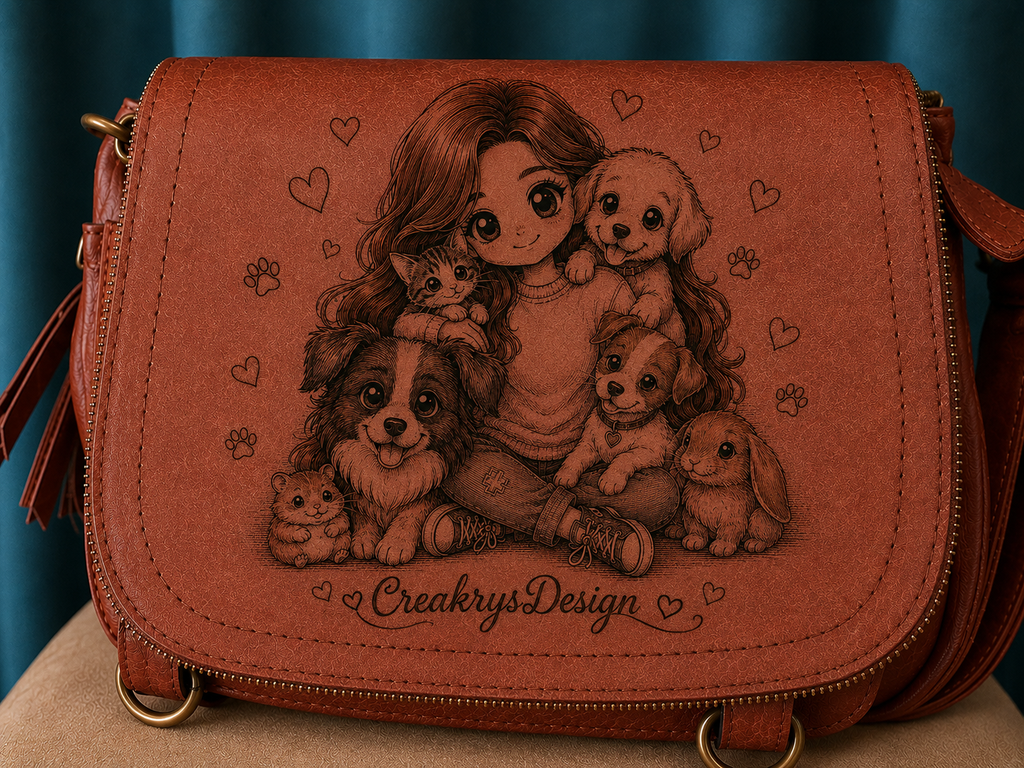 Sac à main personnalisé « Amoureuse des animaux »