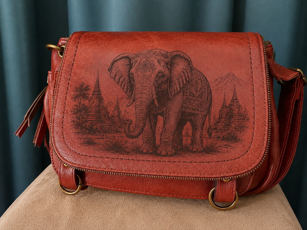 🐘 Sac à main personnalisé "Éléphant d'Asie" 🐘