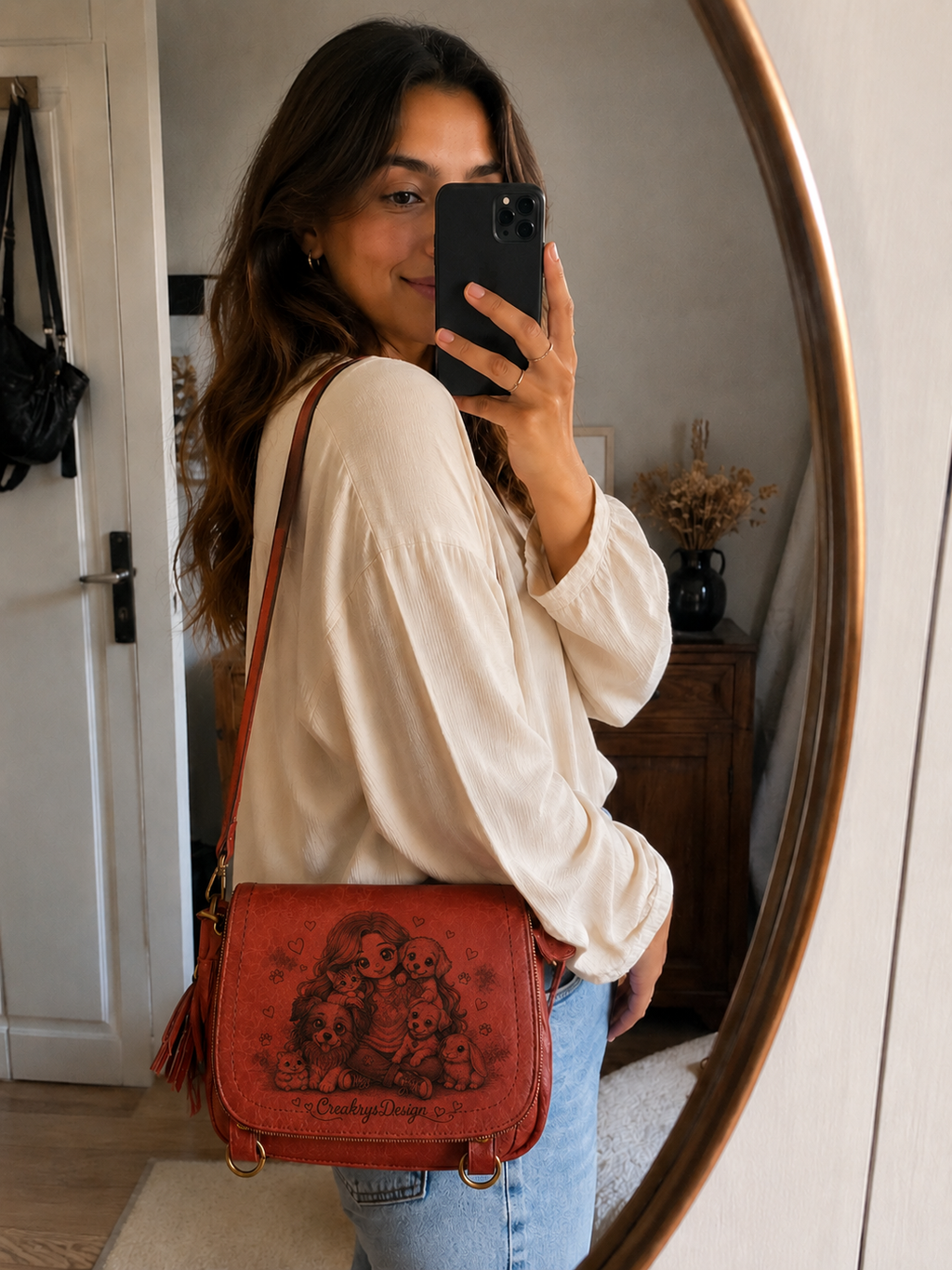 Sac à main personnalisé « Amoureuse des animaux »
