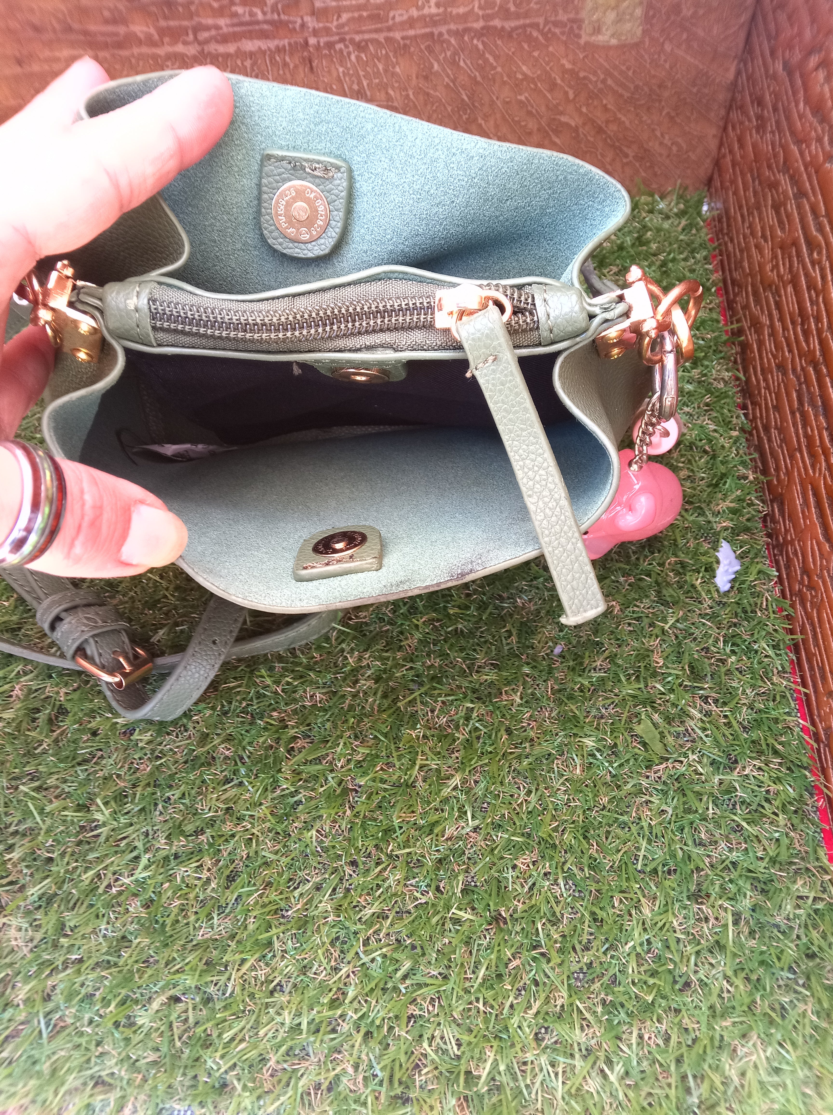 Petit sac kaki gravé pour les amoureux des chiens