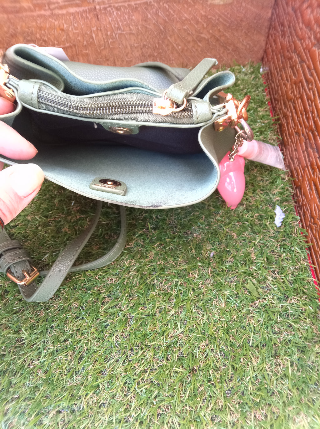 Petit sac kaki gravé pour les amoureux des chiens